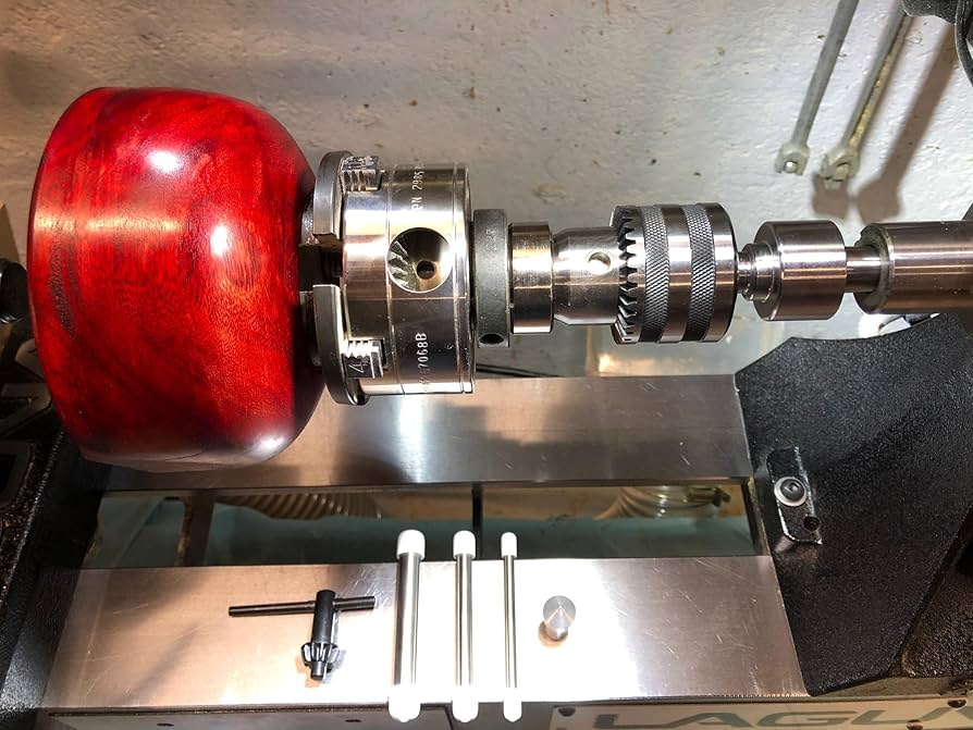 Chuck reversing adapter for wood turning lathe 1-1/4